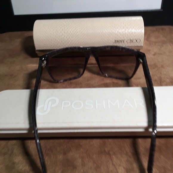 JIMMY CHOO NIB AUTHENTIC LUXURIOUS BROWN PRINT DESIGN SUNGLASSES main image 11